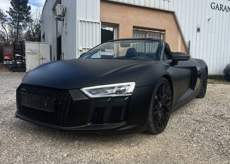 audi r8 covering noir mat var